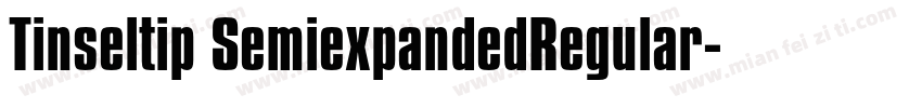 Tinseltip SemiexpandedRegular字体转换